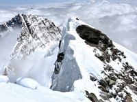 Hillary step south summit & Lhotse