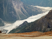 View of the river, Kali Gandaki from the windy Batasi dara