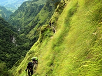 Ridge after crossing Mudi Khola