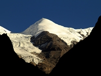 The peak seen from Italian Base Camp