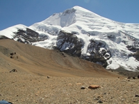 Mt. Tukuche (6920m) from the pass