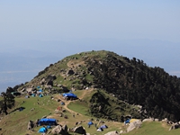 View of Triund on the way to Snowline