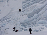 Ice Wall Climbing