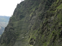 Steep uphill before Lewari Village