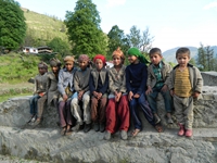 Local Kids at the Lewari village