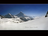 The main icefall and Mt Parvati