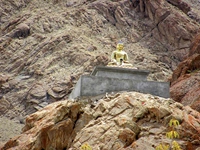 Brass sculpture of tathagat buddha near Hemis monastery