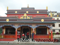 The Buddhist Monastery: the main attraction of Lava situated at one of its hills