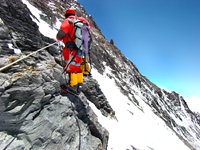 Summit approach of Lhotse