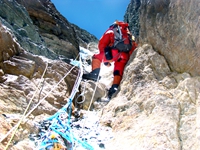 Summit approach of Lhotse