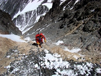 Summit approach of Lhotse