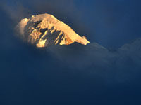 Mt. Nuptse from basecamp