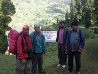 At Wan Village, Trek starts to Rangadhar