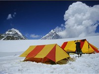 Panpatia upper ice filled camp 5189m