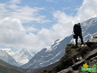 Mountain range at the Parvati valley