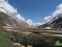 River Parvati divided into many streams