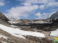 Glaciers, morain and Parvati river