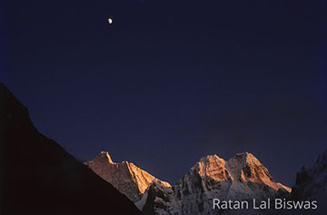 Mt. Jannu and Sobite wange from Khambachen